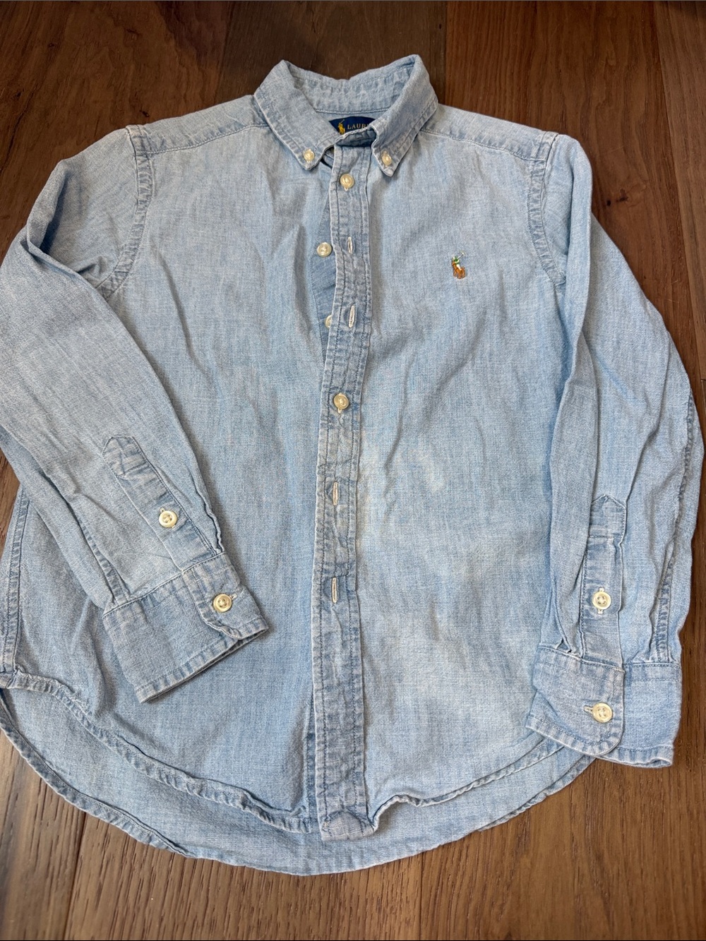 Ralph Lauren Light Blue Denim Button-Down Shirt